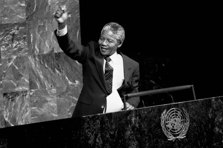 Nelson mandela giving speech jpg