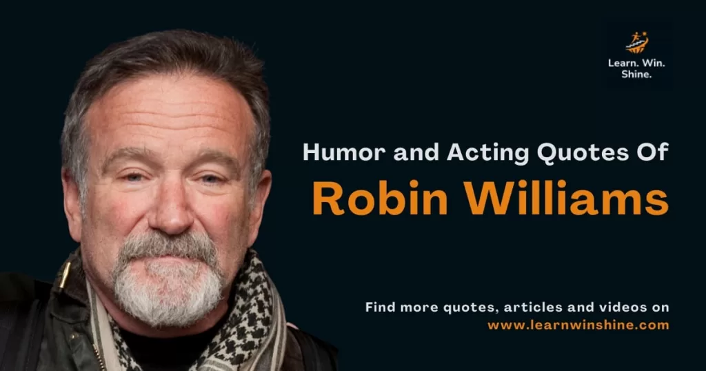 Biography and quotes of robin williams